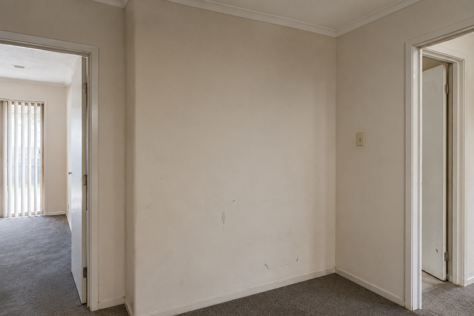 Interior room before repaint