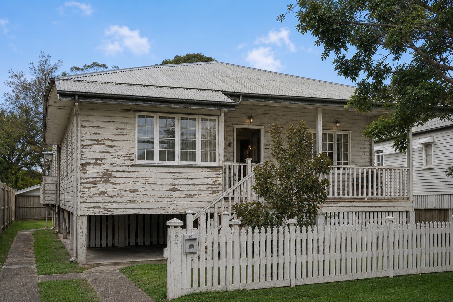 Queenslander House Repaint before