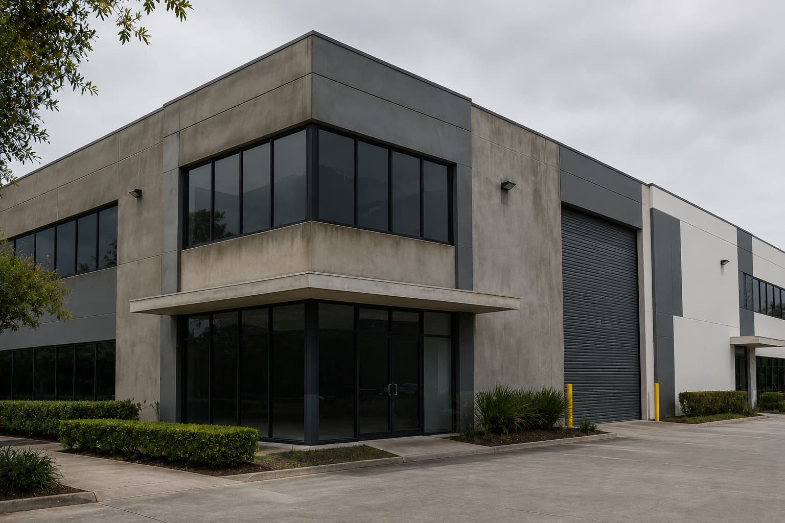 Commercial Building Repaint before image