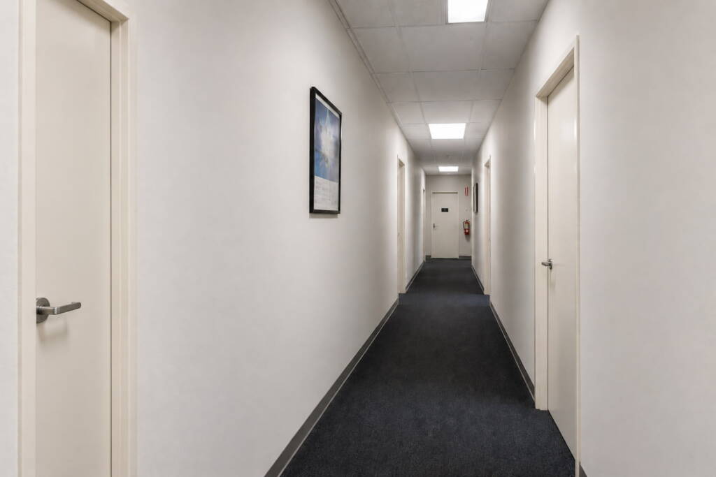 Office Hallway Repaint after image