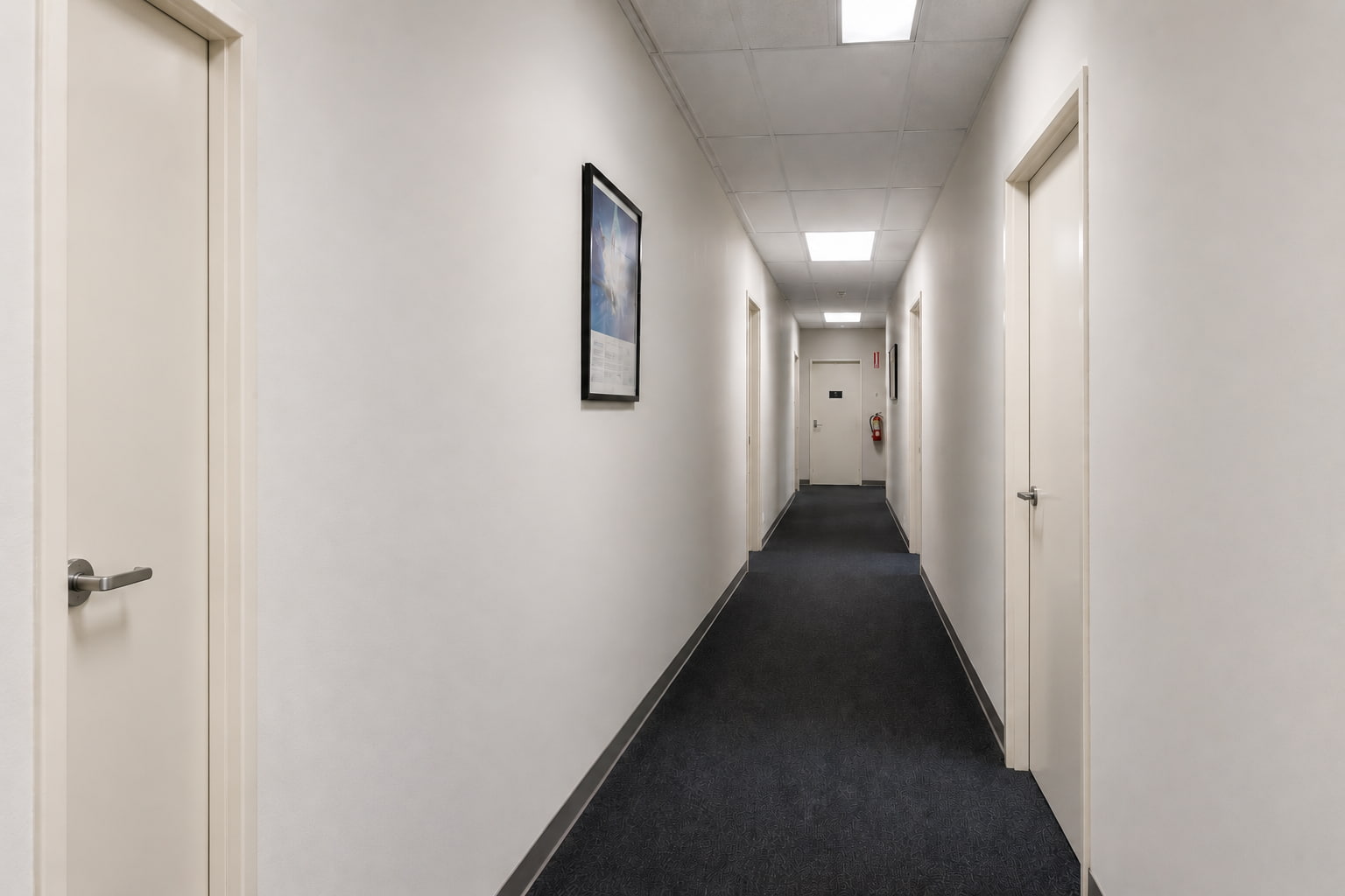 Office Hallway Repaint after image